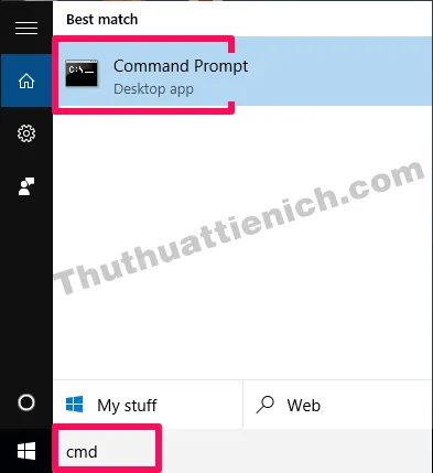 10 cách mở Command Prompt (CMD) trên Windows 10