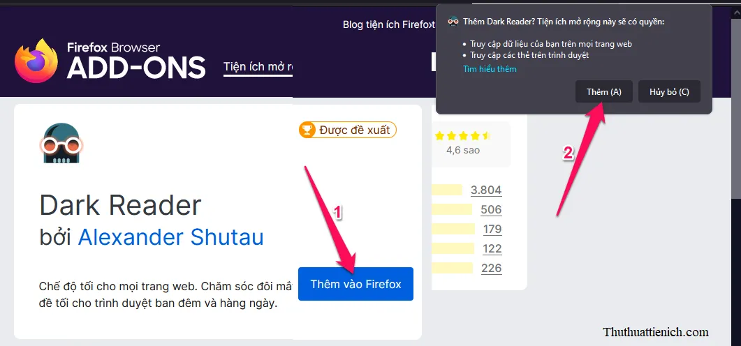 Cách bật chế độ Dark Mode cho trình duyệt Firefox trên máy tính