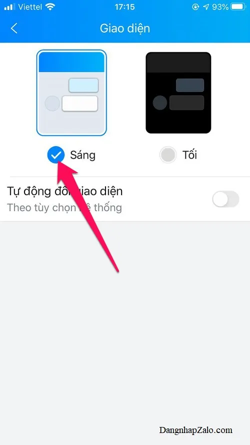 Cách bật giao diện tối, Dark Mode bảo vệ mắt cho ứng dụng Zalo