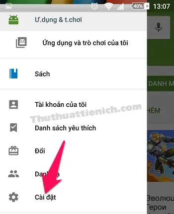 Cách bật/tắt tự động cập nhật ứng dụng trên điện thoại Android