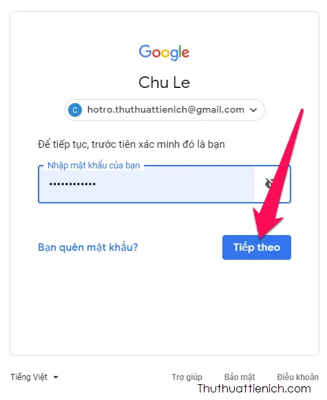 Cách Bật, tắt xác minh 2 bước cho tài khoản Gmail, Google