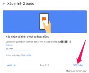 Cách Bật, tắt xác minh 2 bước cho tài khoản Gmail, Google