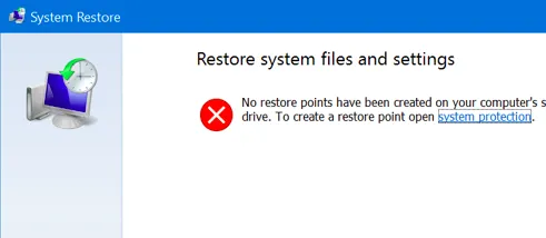 Cách bật tính năng System Restore trên Windows 10