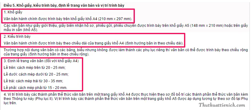 Cách căn chỉnh lề, khổ giấy trên Word chuẩn theo quy định của nhà nước