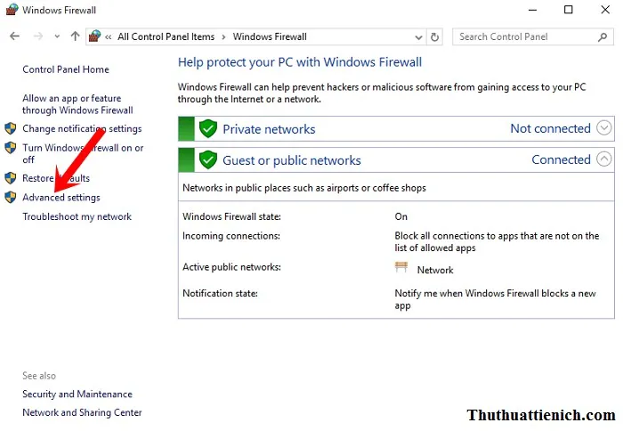 Cách chặn Phần mềm & Game kết nối internet trên Windows 10
