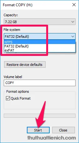 Cách chuyển định dạng ổ đĩa từ FAT32 sang NTFS không mất dữ liệu