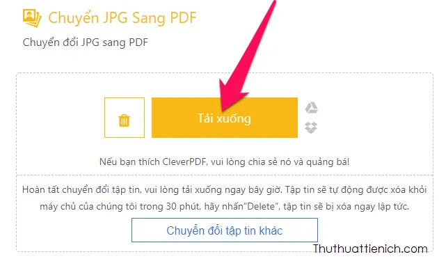 Cách chuyển đổi file ảnh (JPG/PNG) sang PDF online không cần phần mềm