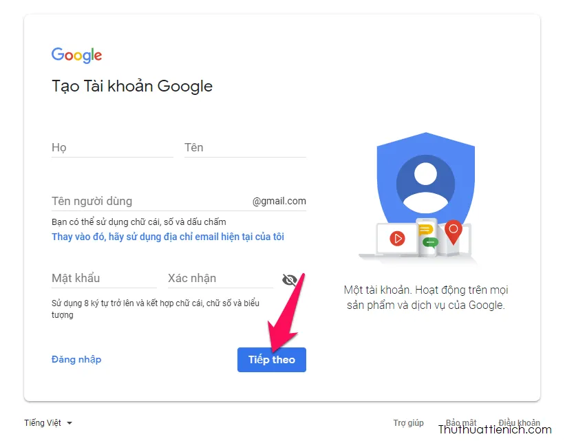 Cách đăng ký tạo, lập tài khoản Gmail mới miễn phí nhanh nhất