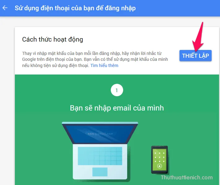 Cách đăng nhập Gmail, Google không cần nhập mật khẩu