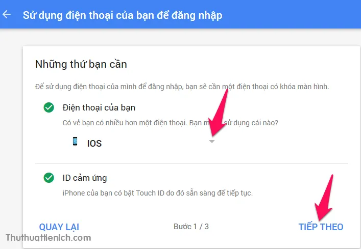 Cách đăng nhập Gmail, Google không cần nhập mật khẩu