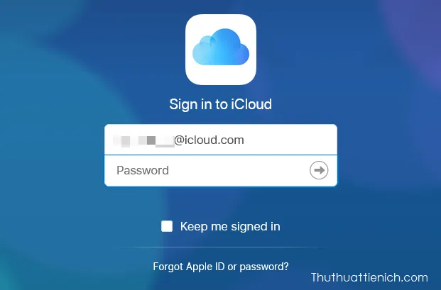 Cách đăng nhập iCloud trên máy tính