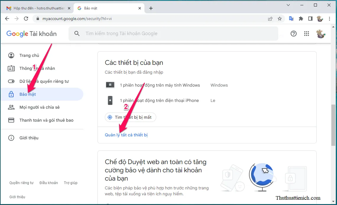 Cách đăng xuất tài Gmail từ xa, sử dụng điện thoại & máy tính để đăng xuất