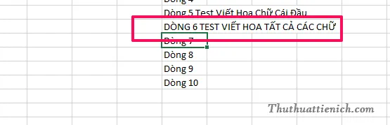 Cách đổi chữ thường sang chữ hoa và ngược lại trong Excel