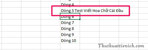 Cách đổi chữ thường sang chữ hoa và ngược lại trong Excel