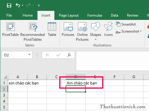 Cách đổi chữ thường sang chữ hoa và ngược lại trong Excel