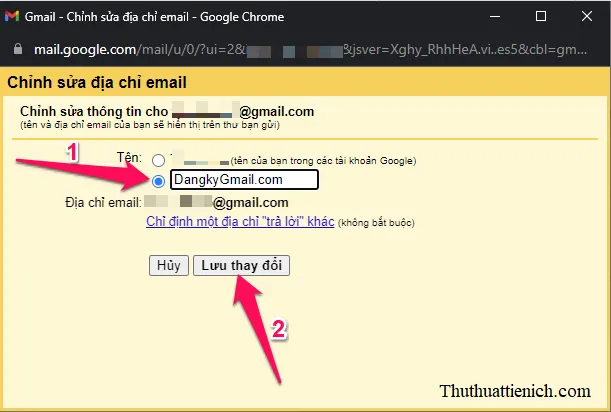 Cách đổi tên Gmail trên điện thoại và máy tính