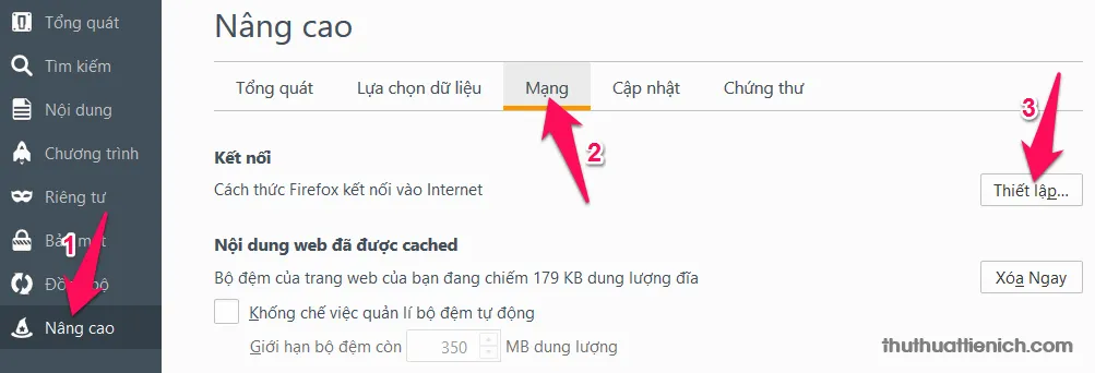 Cách Fake IP trên trình duyệt web Mozilla Firefox