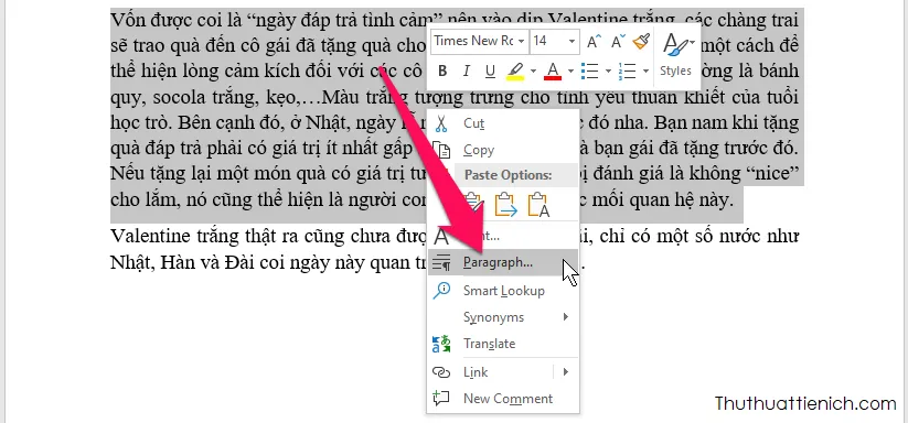 Cách giãn dòng, chỉnh khoảng cách dòng trong Word