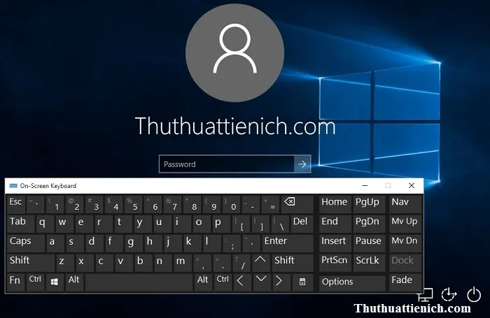 Cách mở bàn phím ảo trên Windows 10/8/7/XP khi bàn phím bị hư hỏng