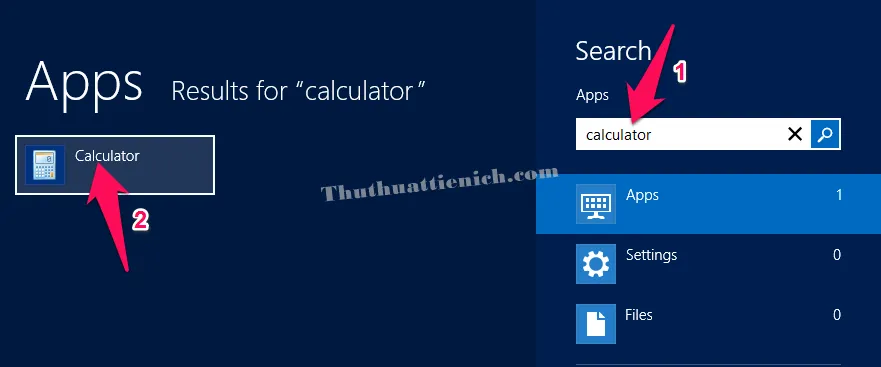 Cách mở máy tính (Calculator) trên Windows 7/8.1/10