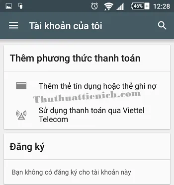 Cách mua ứng dụng & game trả phí trên Google Play bằng tài khoản điện thoại (Viettel & Mobifone)