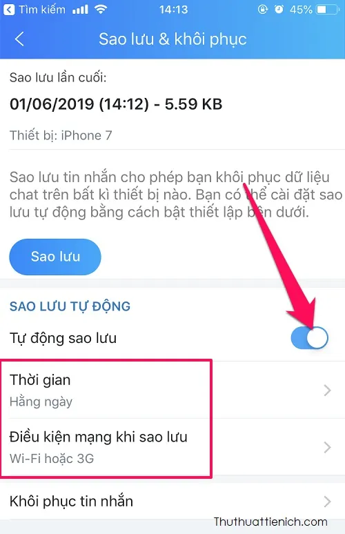 Cách sao lưu & khôi phục tin nhắn Zalo (điện thoại & máy tính)