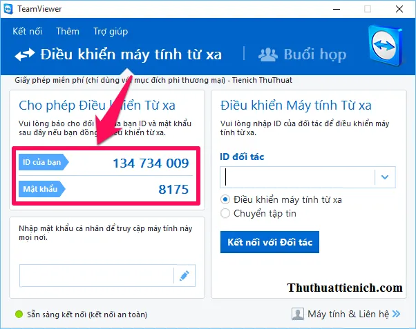 Cách sử dụng phần mềm Teamviewer điều khiển máy tính từ xa