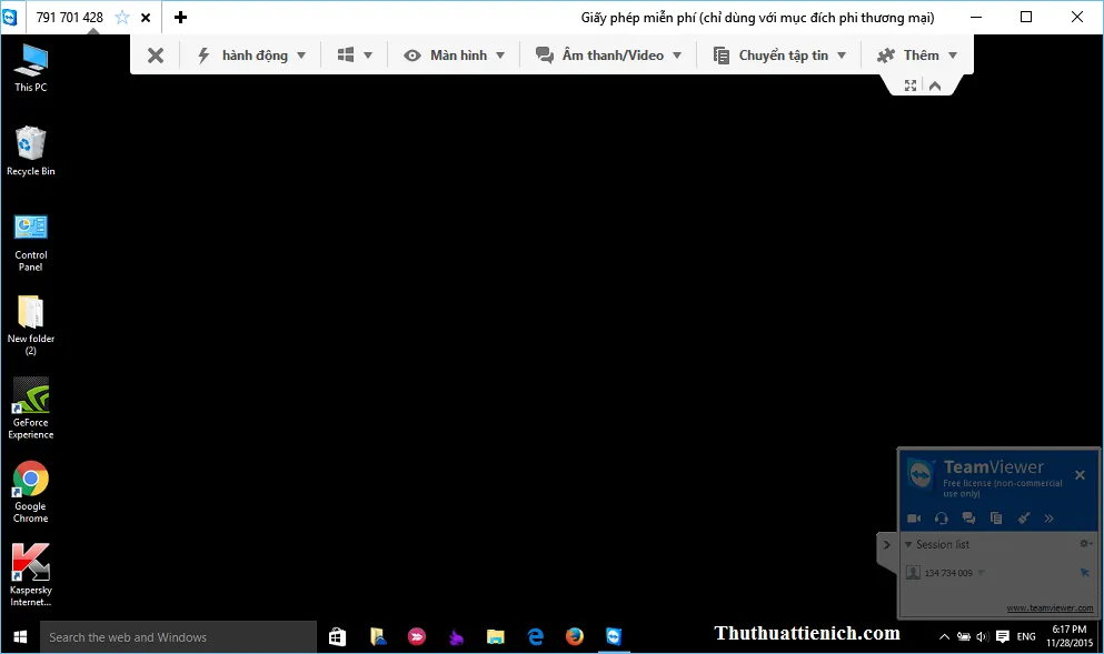 Cách sử dụng phần mềm Teamviewer điều khiển máy tính từ xa