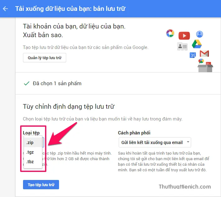 Cách tải toàn bộ hòm thư Gmail về máy tính lưu trữ, xem offline