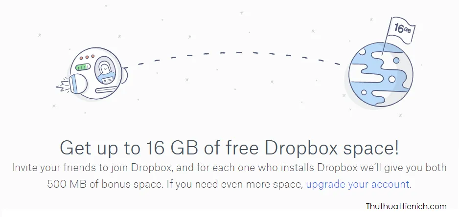 Cách tăng dung lượng Dropbox miễn phí lên tới 32GB