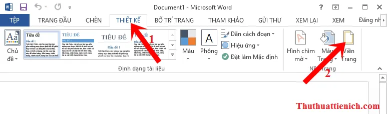 Cách tạo đường viền, viền trang trong Word 2003, 2007, 2010, 2013