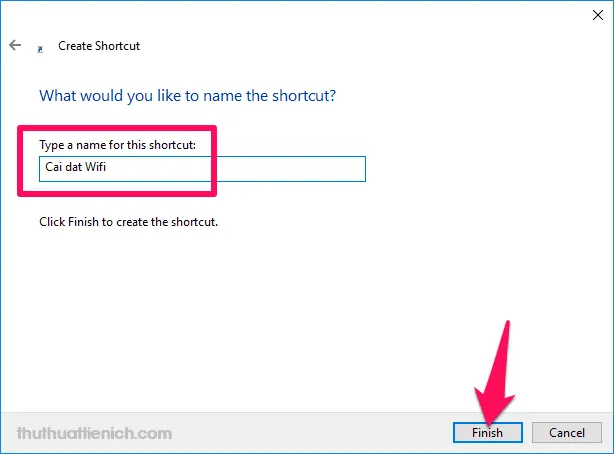 Cách tạo shortcut cho những cài đặt hay dùng trên Windows 10