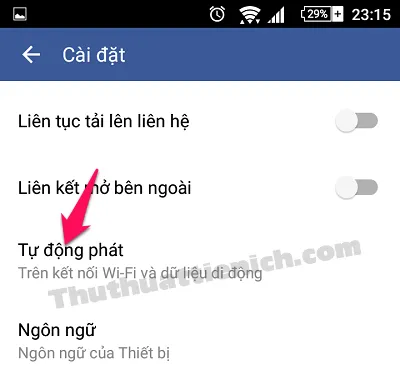 Cách tắt video tự động chạy trên Facebook (máy tính, Android, IOS)