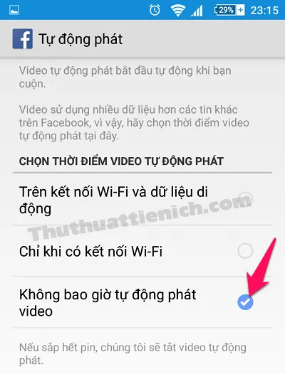 Cách tắt video tự động chạy trên Facebook (máy tính, Android, IOS)