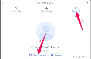 Cách thay đổi ảnh đại diện avatar Gmail