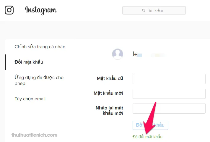 Cách thay đổi mật khẩu tài khoản Instagram nhanh nhất