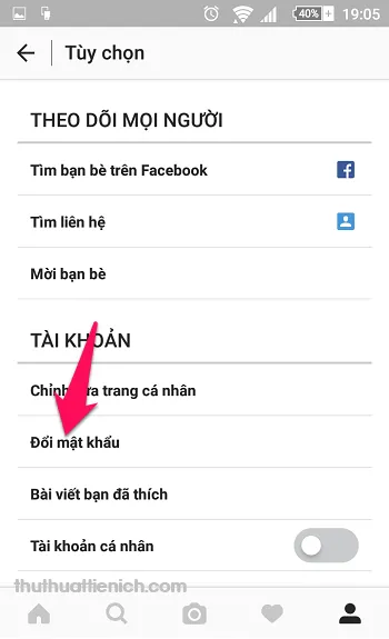 Cách thay đổi mật khẩu tài khoản Instagram nhanh nhất