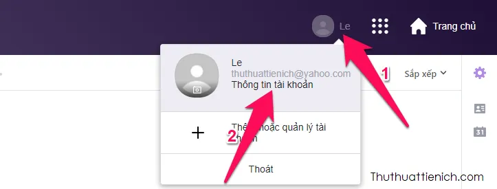 Cách thay đổi mật khẩu tài khoản Yahoo mail nhanh (máy tính & điện thoại)