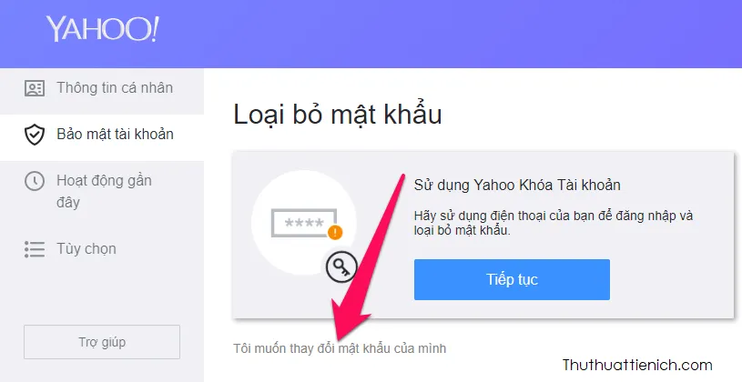 Cách thay đổi mật khẩu tài khoản Yahoo mail nhanh (máy tính & điện thoại)