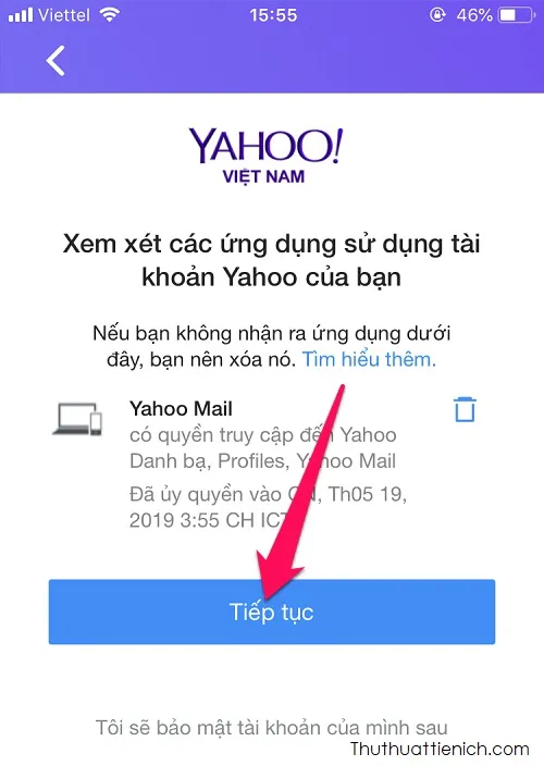 Cách thay đổi mật khẩu tài khoản Yahoo mail nhanh (máy tính & điện thoại)