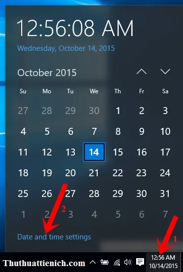 Cách thay đổi ngày, giờ, múi giờ trên Windows 10