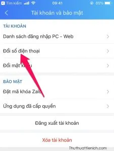 Cách thay đổi số điện thoại Zalo, không mất danh bạ, tin nhắn