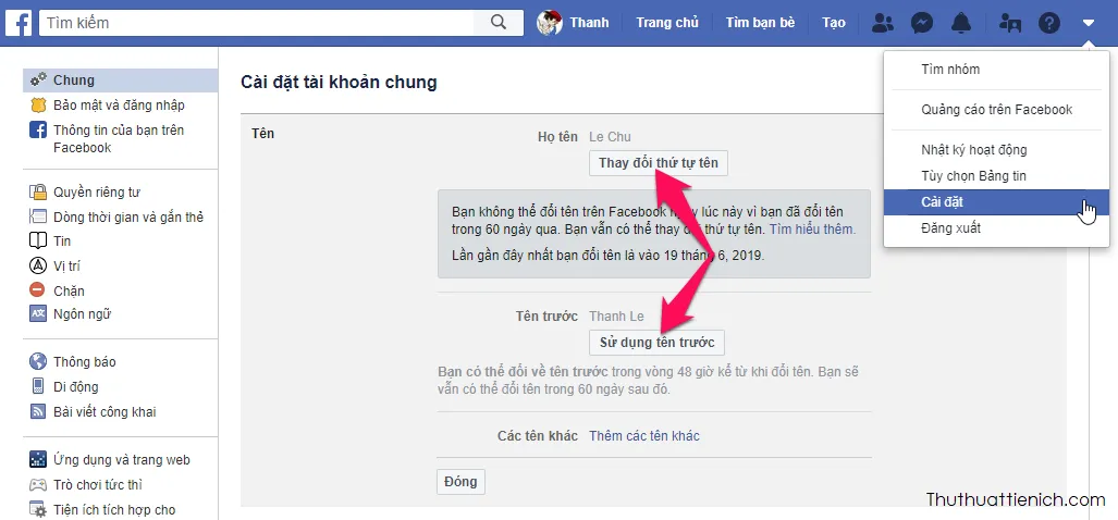 Cách thay đổi tên Facebook nhanh trên máy tính & điện thoại