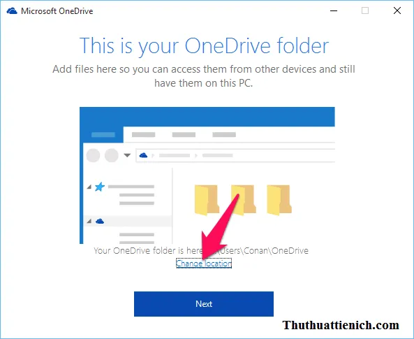 Cách thay đổi thư mục OneDrive mặc định trên máy tính