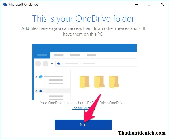 Cách thay đổi thư mục OneDrive mặc định trên máy tính