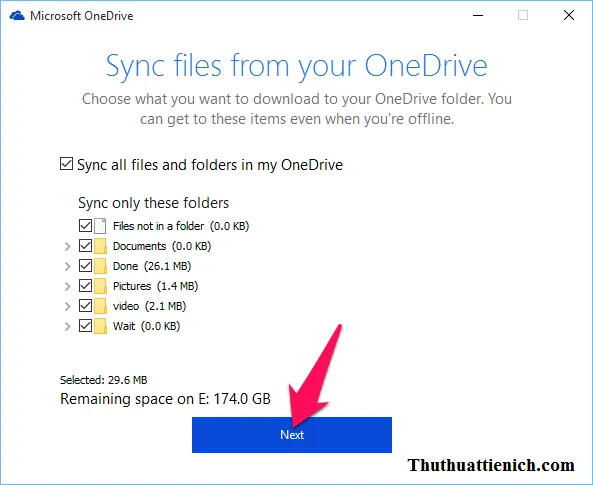 Cách thay đổi thư mục OneDrive mặc định trên máy tính