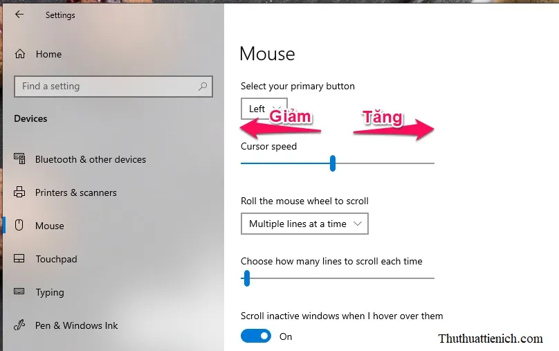 Cách thay đổi tốc độ chuột trên Windows 10 & Windows 11