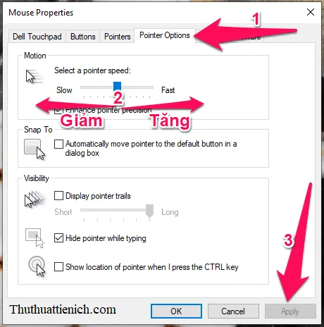 Cách thay đổi tốc độ chuột trên Windows 10 & Windows 11