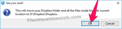 Cách thay đổi vị trí lưu trữ thư mục Dropbox trên máy tính