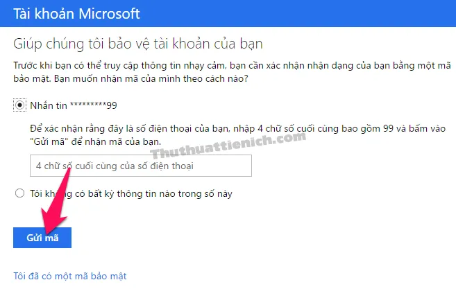 Cách thêm/xóa số điện thoại khôi phục, email dự phòng cho tài khoản Microsoft (Outlook/Hotmail)